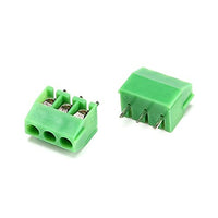 10Pcs KF350 3Pin 3.5mm Pitch PCB Screw Terminal Green Block Connectors 300V/10A