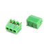 10Pcs KF350 3Pin 3.5mm Pitch PCB Screw Terminal Green Block Connectors 300V/10A