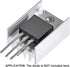 25pcs TO-220 Silver Aluminum Cooling Heat Sink Heatsink Transistor Radiator needle - eElectronicParts
