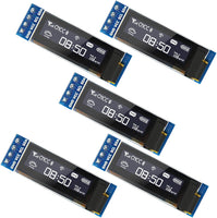 5pcs 0.91'' 128x32 IIC I2C White OLED Display Module DC3.3V 5V 128*32 4 Arduino - eElectronicParts