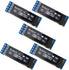 5pcs 0.91'' 128x32 IIC I2C White OLED Display Module DC3.3V 5V 128*32 4 Arduino - eElectronicParts