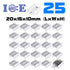 25pcs TO-220 Silver Aluminum Cooling Heat Sink Heatsink Transistor Radiator needle - eElectronicParts
