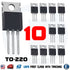 10pcs MJE2955T MJE2955 PNP Transistor 10A 60V TO-220 General Purpose Amplifier