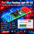 Police Flashing Light DIY Kit Red Blue LED Dual-Color NE555 CD4017 Strobe 9V-12V - eElectronicParts