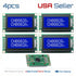 4pcs 0802A LCD display screen module 80 x 20 pixels white char. blue background - eElectronicParts