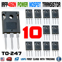 10pcs IRFP460 IRF460 Power MOSFET N-Channel Transistor IRFP460n 20A 500V TO-247 - eElectronicParts