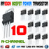 10pcs IRF830 "IR" Power MOSFET N-Channel 4.5A 500V Transistor