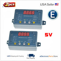 2pcs DC 5V 10A Adjustable Time Delay Relay Module LED Digital Timer Switch Case - eElectronicParts