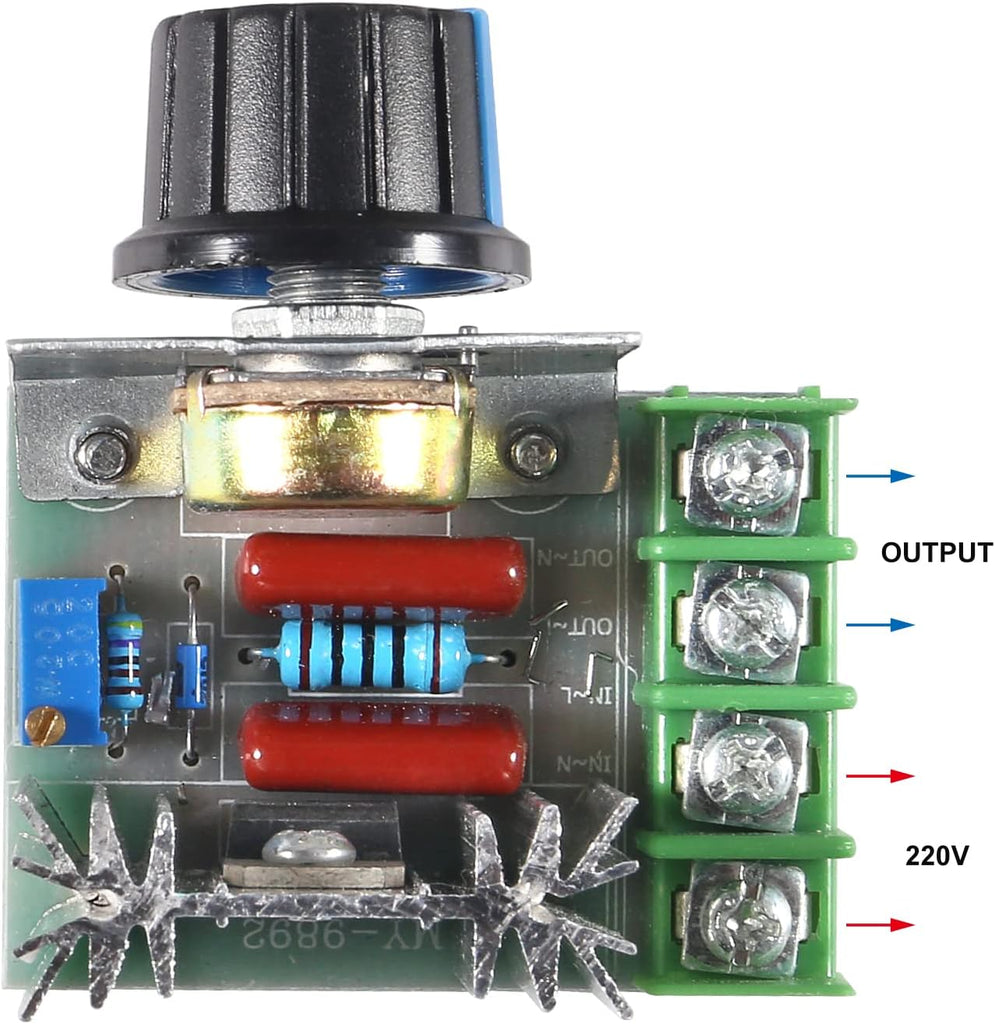 2000W 25A PWM Motor Speed Control Module AC 50-220V Adjustable Voltage ...