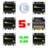 5pcs 0.96" yellow color I2C IIC 128X64 LED OLED LCD Display module for Arduino - eElectronicParts