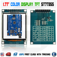 2PCS 1.77 inch TFT Color Display Module Breakout SPI ST7735S for Arduino UNO LCD - eElectronicParts