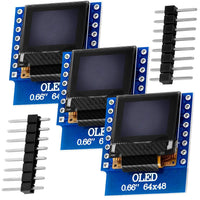 3pcs 0.66 Inch OLED Display Module D1 Mini 64x48 LCD Screen IIC I2C HW-699 Arduino - eElectronicParts