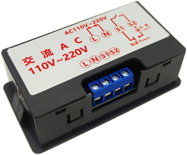 AC110V-220V DC12V Digital LED Dual Display Cycle Timing Delay Timer Re ...