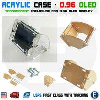 5pcs Transparent Shell Acrylic Case For 128X64 0.96 Inch OLED Display Module - eElectronicParts