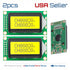 2pcs 0802A LCD display screen 8 x 2 lines black char. yellow back module 80x20 - eElectronicParts
