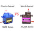 4pcs MG90S Micro Metal Gear 9g Servo RC Airplane Boat 360 degrees upgraded SG90 - eElectronicParts