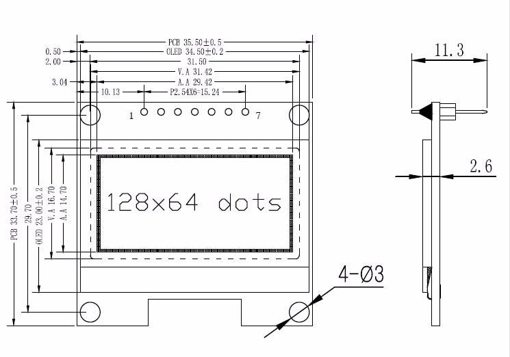 DollaTek 2Pcs 1.3 Zoll IIC I2C seriell 128x64 SSH1106 OLED LCD Display LCD-Modul für Arduino AVR PIC STM32 - Weiße Schrift DollaTek 2Pcs 1.3 Zoll IIC I2C seriell 128x64 SSH1106 OLED LCD Display LCD-Modul für Arduino AVR PIC STM32 - Weiße Schrift