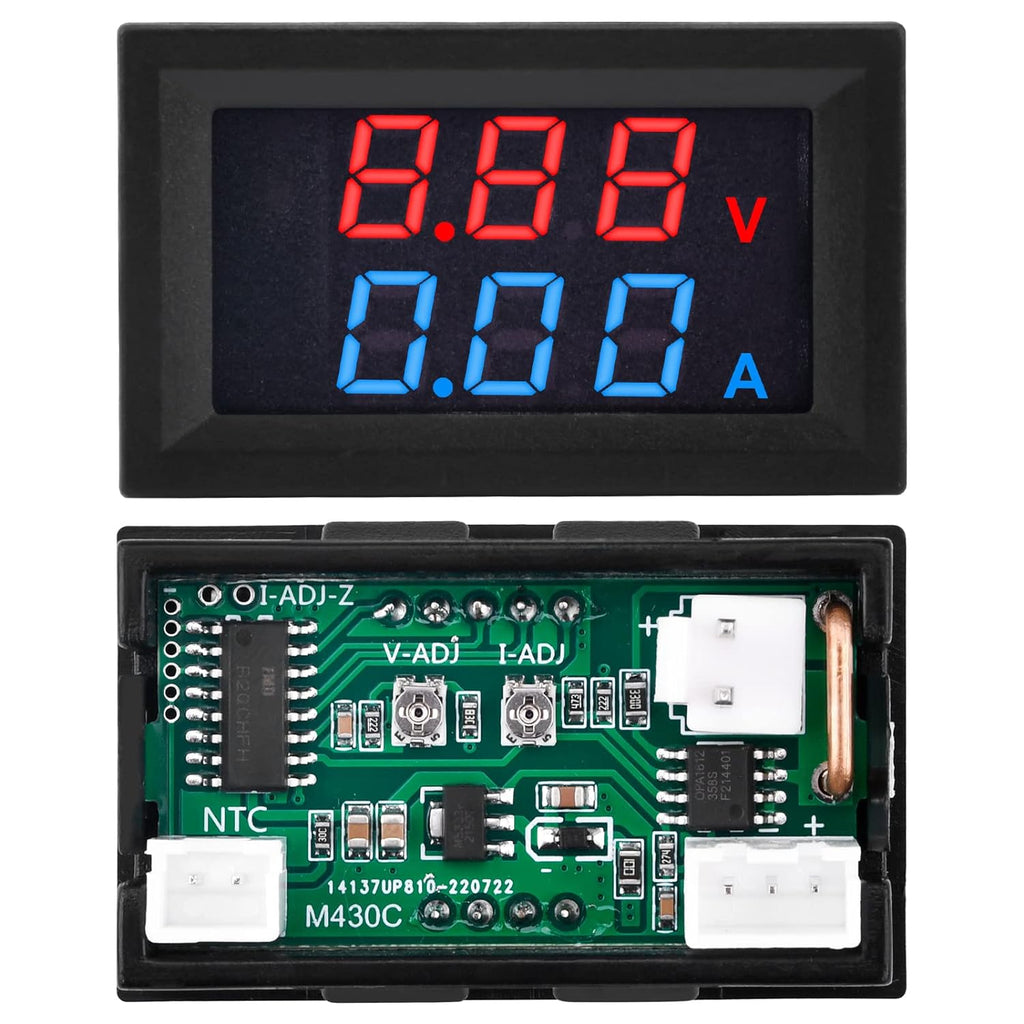 Ammeter Display Module M430 DC 0-100V 10A Digital Voltmeter Ammeter Dual LED Display Panel Am ...