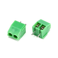 10Pcs KF350 2Pin 3.5mm Pitch PCB Screw Terminal Green Block Connectors 300V/10A