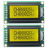 4pcs 0802A LCD display screen 8 x 2 lines black char. yellow back module 80x20 - eElectronicParts
