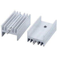 25pcs TO-220 Silver Aluminum Cooling Heat Sink Heatsink Transistor Radiator needle - eElectronicParts