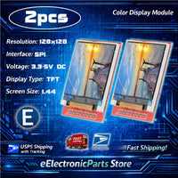2pcs 1.44" LCD SPI 128x128 Color TFT LCD Display Module ST7735 SPI for Arduino - eElectronicParts