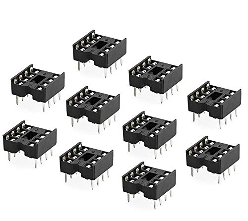 10pcs Dip-8 IC Socket Solder Type Double Row 8PIN DIP Integrated Circuit - eElectronicParts
