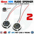 2pcs Acoustic Speaker 18MM Loudspeaker 1W 8R Thickness 4MM With Wires Mini Micro