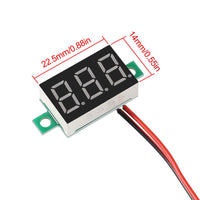 0.36" RED DC 4.5V-30V 2 Wire LED Mini Digital Display Panel Tester Voltmeter