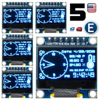 5pcs 1.3" SPI 128X64 LED OLED LCD Display Module for Arduino Blue Color SSH1106 - eElectronicParts