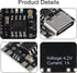 10pcs TP4057 1A 3.7V Lithium Battery Charging Board Type C USB Ultra-Small - eElectronicParts