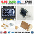 0.96" I2C IIC 128X64 OLED LCD LED White Color SSD1306 + Transparent Case Arduino
