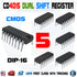 5PCS CD4015BE CD4015 CMOS Dual 4-Stage Static Shift Register DIP-16 IC