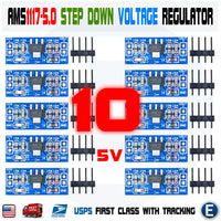 10pcs AMS1117-5.0 5.0V Step-Down Linear Voltage Regulator Module 6-12V in 5V out