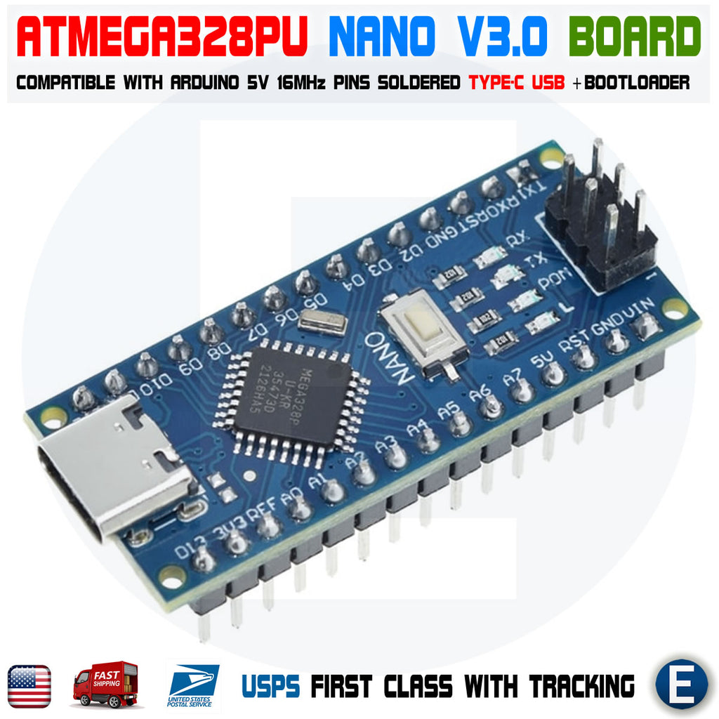 Processor Atmega328p ATmega328P Nano Type-C-Controller Board Soldered Compatible with Ardui ...