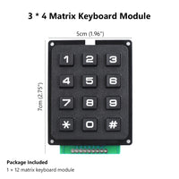 3x4 Matrix Array 12 Keys Switch Keypad Keyboard Module for MCU Arduino 4x3 USA