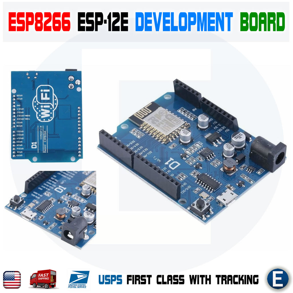 ESP8266 ESP-12E WIFI Wireless Board for Arduino UNO IDE Compatible WeM ...