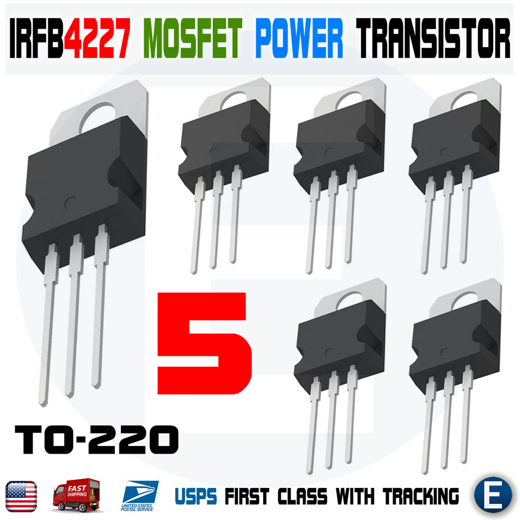 5PCS IRFB4227 FB4227 IRFB4227PBF Power MOSFET Transistor TO-220 IR 200 V 65 A