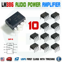 10PCS LM386 LM386N DIP-8 Audio Power AMPLIFIER Low Voltage IC N -1 4V–12V