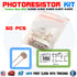 50pcs 5values LDR Photoresistor diy kit Photoresistor GL5506 5516 5528 5537 5539