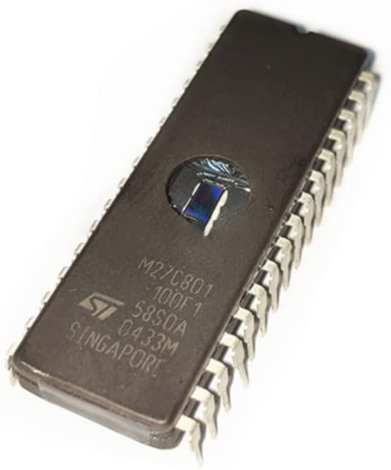 Chip Eprom Genérico Nuevo Chip EPROM M27C801-100F1 Nuevo, 8Mbit, 100ns, 32CDIP - Para Electrónica, Proyectos O Reparaciones Memoria UV 100ns 32CDIP - Foto 6