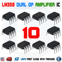10pc LM358 LM358N LM358P Dual Op ICs Amp DIP-8 Low Power Operation Amplifier