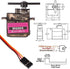 2 MG90S Micro Metal Gear 9g Servo for RC Airplane Helicopter Boat upgraded SG90