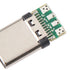USB 3.1 Type C Pair Male+Female DIY Solder Plug PCB Connector Socket 56K Resistor
