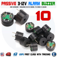 10 x Passive Buzzer Acoustic Component Mini Alarm Speaker For Arduino 3V 5V 12V USA - eElectronicParts