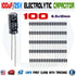 100PCS 100uF 25V 105C Capacitor Electrolytic 6.3x12mm for 25V 16V 10V 6.3V - eElectronicParts