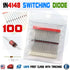 100pcs 1N4148 switching signal diode ST DO-35 100V 200mA film - eElectronicParts