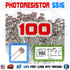 100PCS 5516 5MM 5K-10K Photoresistor Light-Dependent Resistor Sensor GL5516 - eElectronicParts