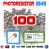 100PCS 5549 5MM 45K-140K Photoresistor Light-Dependent Resistor Sensor GL5549 - eElectronicParts