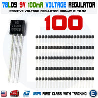 100pcs WS78L09 78L09 L78L09ACZ L78L09 Positive Voltage Regulator 9V 100mA 0.1A